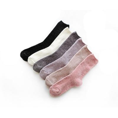 China Women's QUICK DRY Comfortable Wholesale Knee High Fashion Chenille Socks for sale