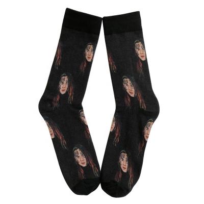 China Regular Custom Design Sublimation Printing Digital Socks for sale