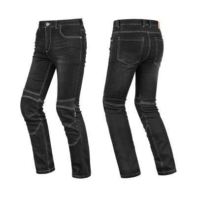 China LYSCHY Transnational Waterproof Motorcycle Sports Men Stretch Jeans Pants For Summer Racing Slim Cycling Pants for sale