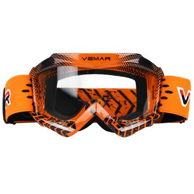 China Wear-Resistant Professional Grade Custom Motorcycle Racing Moto Sport Glass Kids Motocross Helmet Windproof Goggles for sale