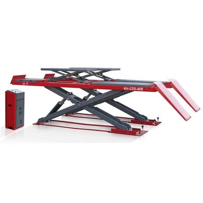 China KH-CZD-40B 4000kg Alignment Hydraulic Scissor Lift Ultrathin Car Scissor Lift 4000kgs for sale