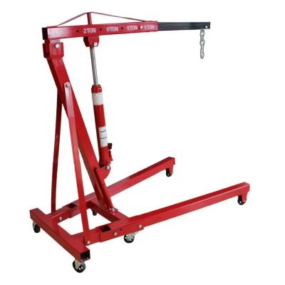 China Car Jack 2 Ton Hydraulic Folding Engine Crane Stand Crane With Wheels Workshop Use Crane Hydraulic Jack for sale