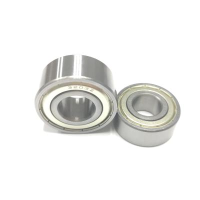 China High Precision Double Row Angular Contact Ball Bearing 3203 ZZ 2RS Limited Speed Oil 14000 rpm for sale