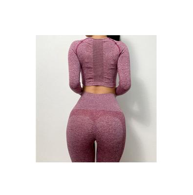 China Quality Product Unique Popular Women Yoga Set Breathable Guaranteed Fitness Sports Seamless Suits for sale