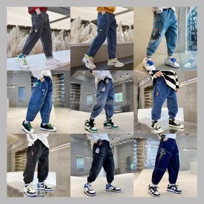 China Fade Proof Fashion Color Fade Proof Fashion Kids Jeans High Quality Junior Baby Boy Cowboy Boy Stretch Jeans for sale