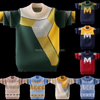 China New anti-shrink new boy's sweater 3D design image pullover fall/winter cashmere and thick children's sweater for sale