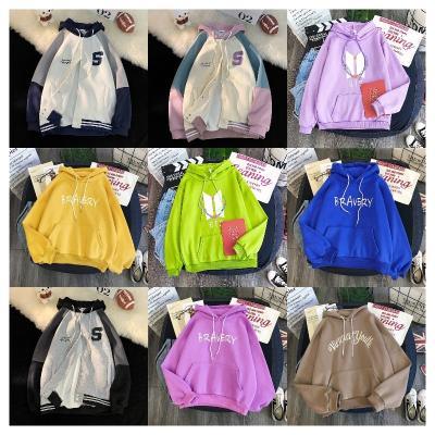 China Anti-wrinkle autumn and winter students hoodies custom cotton large size women's Korean hoodies for sale