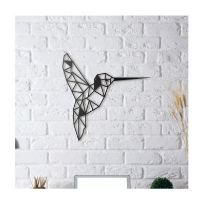 China Custom Minimalist Laser Cut Metal Pattern Wall Hanging Decoration Bird Home Metal Wall Art for sale