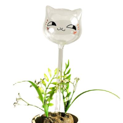 China Roach Plants 3pcs/set Smile Self Flower Automatic Self Flower Stakes Glass Plant Waterer Watering Globe for sale