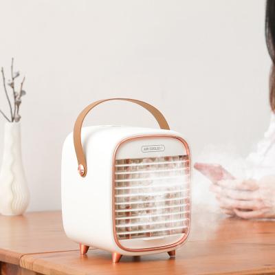 China 2021 Cooling Fan For Drop Shipping Hot Selling Mini Air Cooler Portable USB Air Purification Aircon Rechargeable Fan for sale