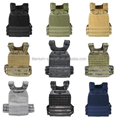 China Logo: Available Adjustable Molle Lifting Weighted Running Vest Plate Tactical Training Carrier for sale