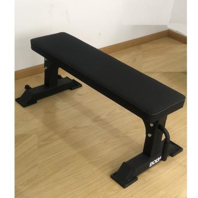 China Modern High Quality Flat Bench With Handle And Wheel Gym Fitness Equipment for sale