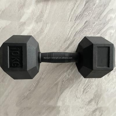 China Dumbbell New Arrival Rubber Dumbbell With Rubber Grip For Home Gym Free Weight Dumbbells for sale