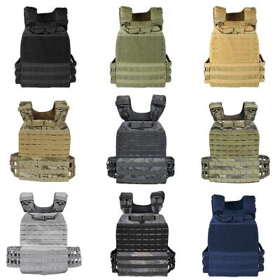 China Tactical Adjustable Strength Training Weight Vest 15kg Weight Vest With Weight Plate For Gym Training for sale