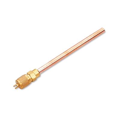 China Air Conditioner Repair Parts 1/4 3/16 Copper Tube Valve Access Air Conditioner Fill Valve Spare Part For Refrigeration Compressor With Filter Drier for sale