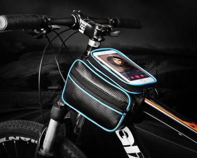 China Hot Selling Waterproof Dual IPouch IPouch Pannier Touch Screen Mobile Phone Case Bike Bicycle Cycling Front Head Top Tube Bag for sale