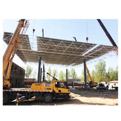 China Inexpensive Gas Station Steel Structure Space View Gas Station Canopy for sale