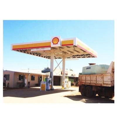 Китай Steel structure gas station gas station cng gas station structural covering canopy продается