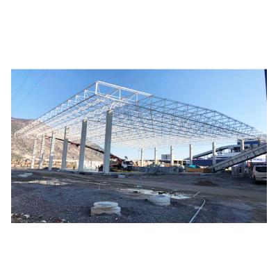 China Structural Roofing SI Steel Structure Gas Filling Space Frame Station Roof for sale