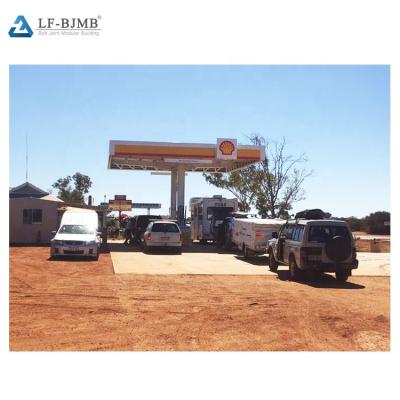 China SI Structural Roofing Supply Metal Roof Gas Station Entrance Canopy Gas Station Design for sale