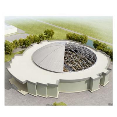 Cina Structural Roofing Morden Galvanized Steel Space Frame Dome Skylight Roof Church Dome Atrium Roof in vendita