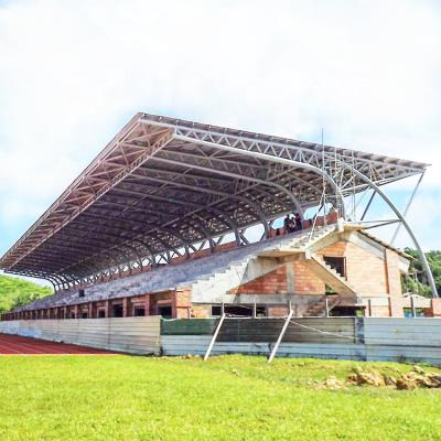 China Bleacher Light Space Frame Stadium Bleachers Gymnasium Prefab Steel Roofing for sale