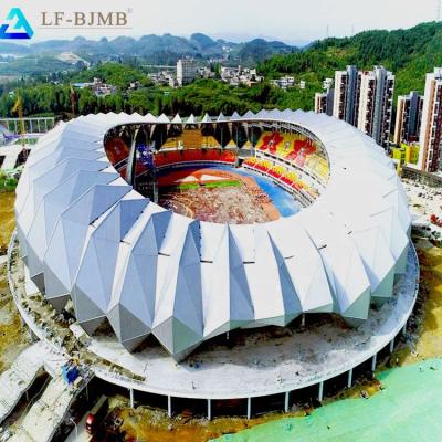 China Structural Roofing Design Prefabricated Steel Structure Football Stadium for sale