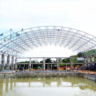 China New Design Steel Frame Structural Long Span Space Covering Arched Roof For Swimming Pool Roof for sale