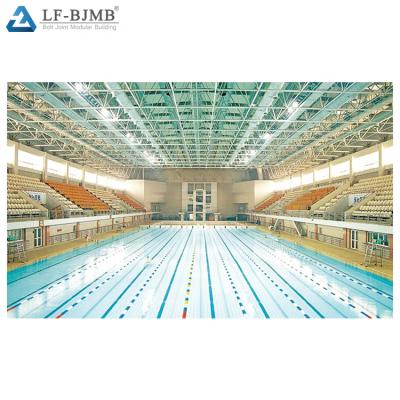 중국 Structural Roofing Aluminum Profile Swimming Pool Roof Water Park Roof With Space Frame Steel Structure 판매용