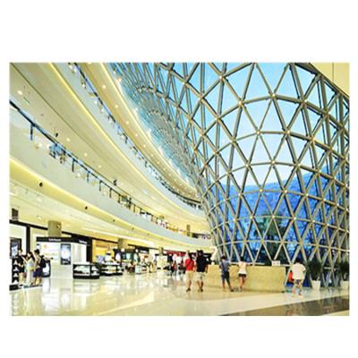 China Xuzhou Steel Frame Structure Skylight Dome Structural Covering Mall for sale