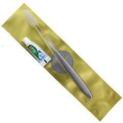 China Fashion Hotel Toothbrush Kit Logo Customized Disposable With Toothpaste for sale