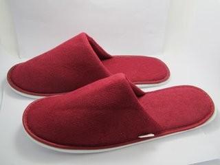 China Closed Toe Disposable House Slippers Hotel Unisex Cotton Towelling Slippers for sale