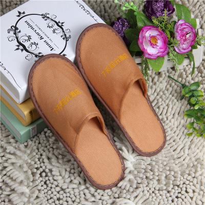 China Manier Terry Towel Slippers, Beschikbare Goedkope het Hotelpantoffels van Kleurencutomized Te koop