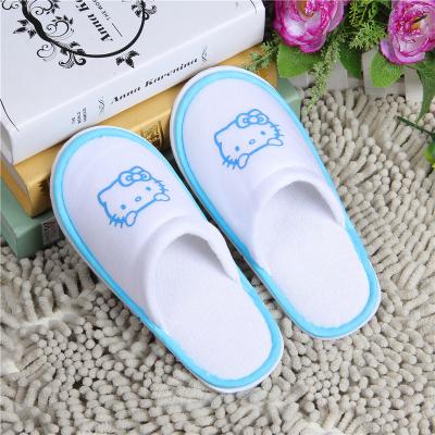 China Soft Feeling Hotel Room Slippers Terry Cloth Disposable Bathroom Slippers for sale