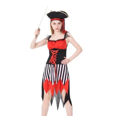 China POLYESTER Halloween costume pirate dress for adult women for sale