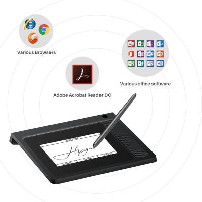 China Huion DS530 Electronic Signature Capture Pad with 5 inch LCD Digital Screen Battery-free Pen for Hotel Factory Direct 5inch for sale