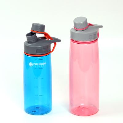 China Sustainable High Quality 600ml Bpa Tritan Free Sports Plastic Water Bottles With Straw for sale