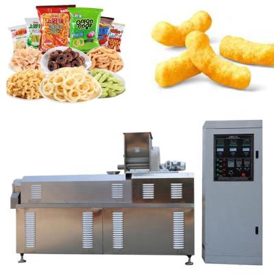 中国 Slanty Snacks Nacho Making Machine Food Snacks Production Line Puffed Food Extruder Puff Snacks Machine Rice Corn Puffed Corn Snacks Machine puff of rice food extruder 販売のため