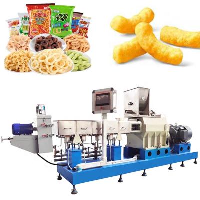 중국 Slanty Snacks Nacho Making Machine Food Snacks Production Line Corn Puff Snacks Machine Production Line Corn Puff Corn Snacks Making Machine Extruder twin 판매용