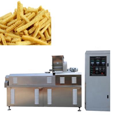 China Factory Snack Pellet Frying Chips Making Wheat Snack Bugles Machinery Twin Machine Fried Screw Extruder en venta