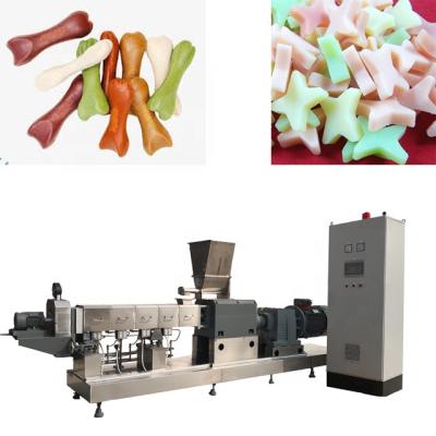 China Good Pet Treats Dog Chews Bone Food Making Extruder Machine Dog Pet Chewing Food Processing Machine Automatic Pet Chews Food Machine à venda