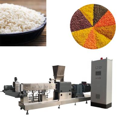 China Snacks Factory Artificial Enriched Rice Making Machine Low Volume Enriched Rice Extruder Machine for sale