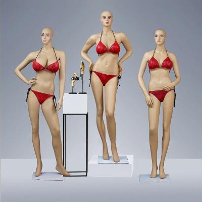 China OEM and ODM plus size clothing display model sexy big boobs Americans full body mannequin underwear clothes female mannequins for sale