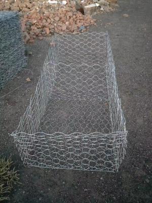 China 1m-5m Length Gabion White Mesh Basket 1.8mm-4mm Wire Diameter Electro Galvanized Zinc Coating for sale