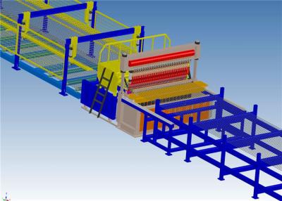 China Pneumatic Air Reinforcing Mesh Welding Machine 2500mm 8.5T Fully Automatic for sale