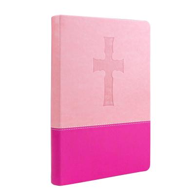 China paper & Carton Most Popular High Quality Hardcover Book New Design Spanish Holy Bible Pink Girl in 1960 Reina Valera for sale