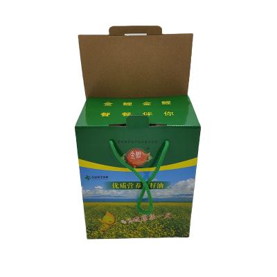 China Recyclable Manufacturer Customized High End Gift Boxes With Rope Handles , Corrugated Printing Color Packaging Boxes for sale