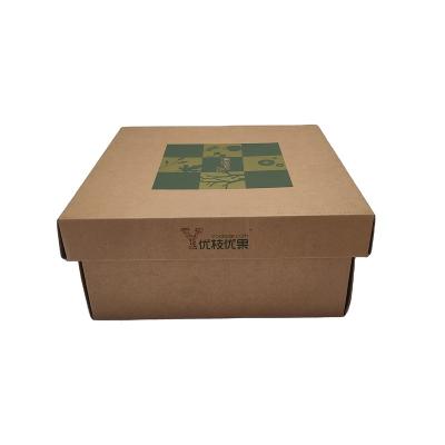 China Recyclable Wholesale Custom Color Kraft Paper Printing Packaging Box Fruit Packaging Box for sale