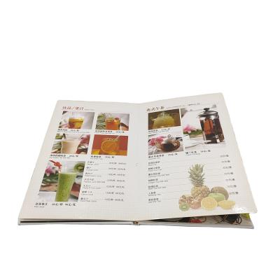 China Customized Recycled Hot-selling High End Low Price White Cardboard Color Printing Restaurant Menu for sale