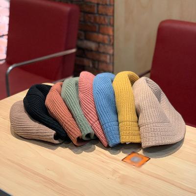 China COMMON New Arrival Popular Wool Knitted Beanie Hat Wholesale Slouchy Women's Winter Beanie Knit Hat for sale